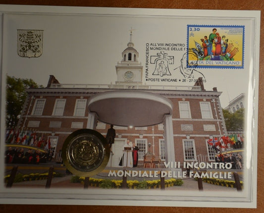 2 Euro Vatikán 2015 - Philadelphia numisbrief (BU)
