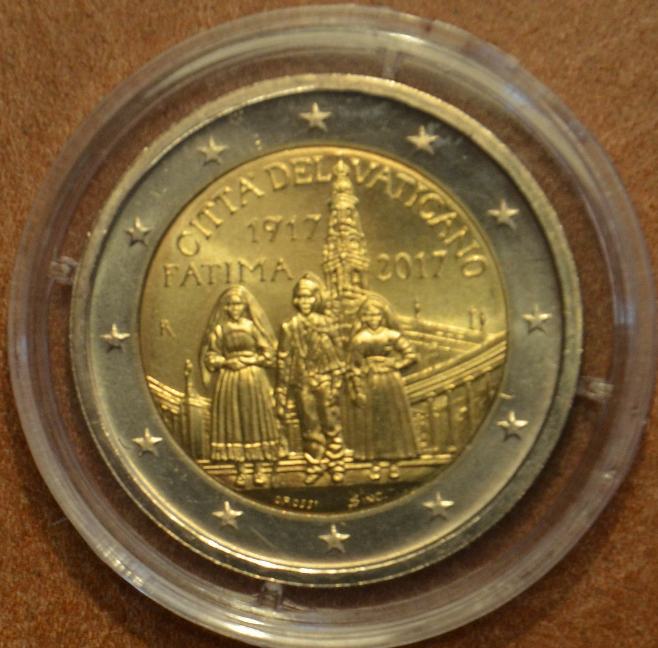 2 Euro Vatikán 2017 - 100. výročie zjavenia Panny Márie vo Fatime (UNC bez foldra)