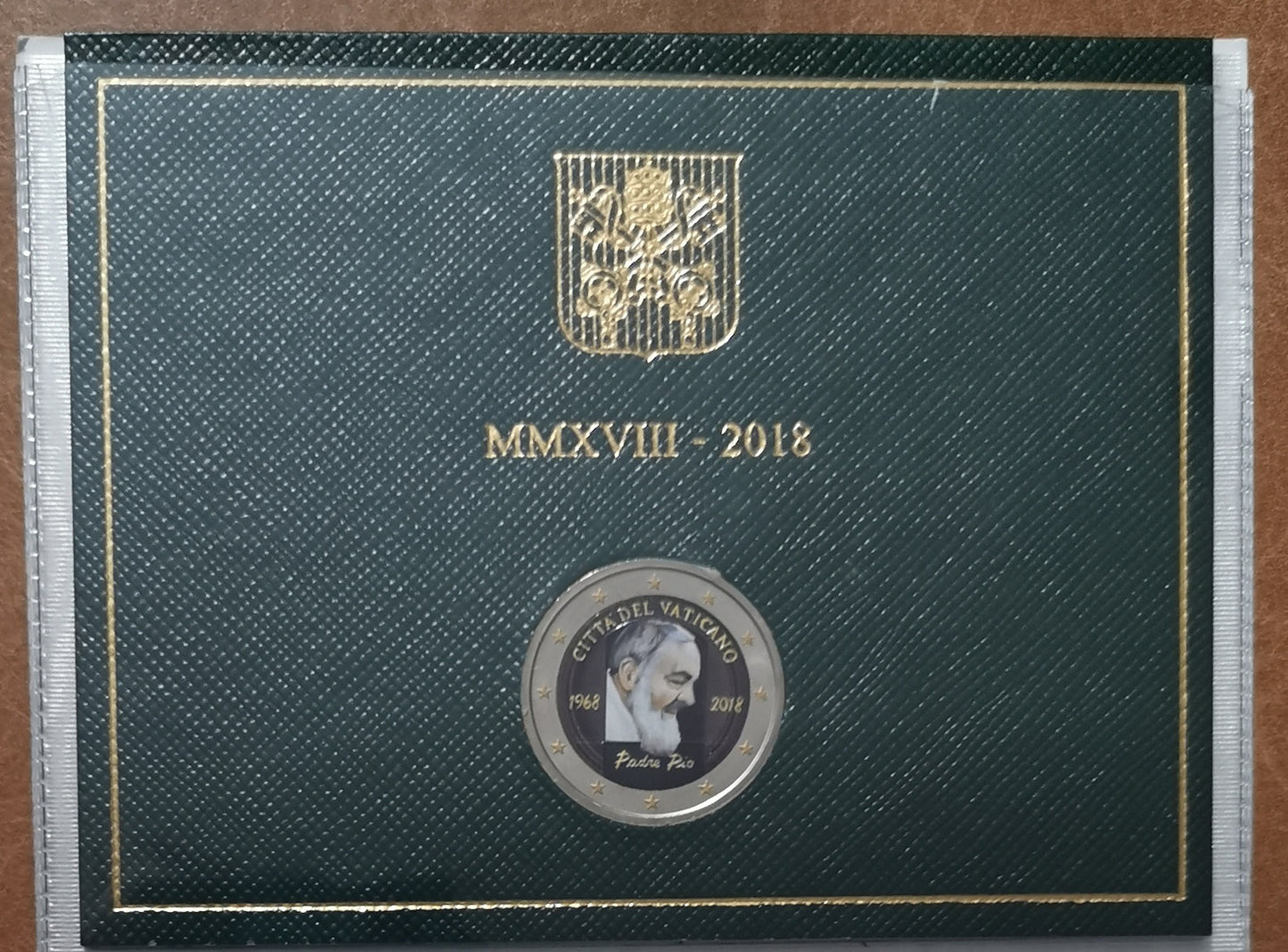 2 Euro Vatikán 2018 - Páter Pio III. (farebná UNC)