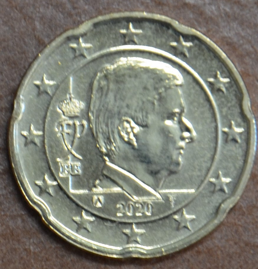 20 cent Belgicko 2020 - Kráľ Filip (UNC)