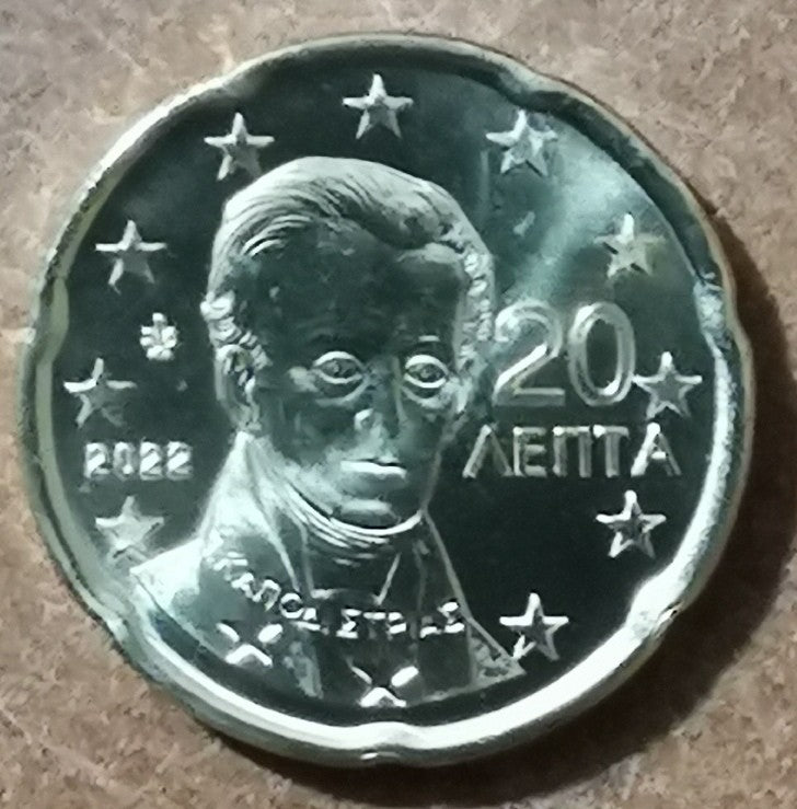 20 cent Grécko 2022 (UNC)