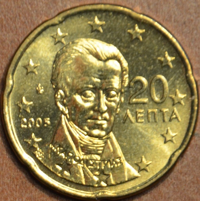 20 cent Grécko "E" 2002 (UNC)