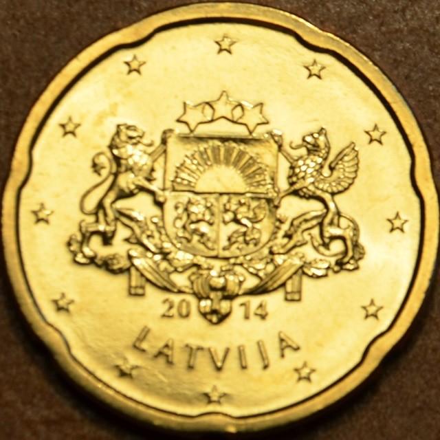 20 cent Lotyšsko 2014 (UNC)