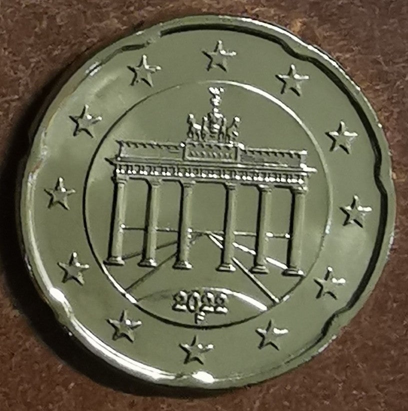 20 cent Nemecko 2022 "F" (UNC)