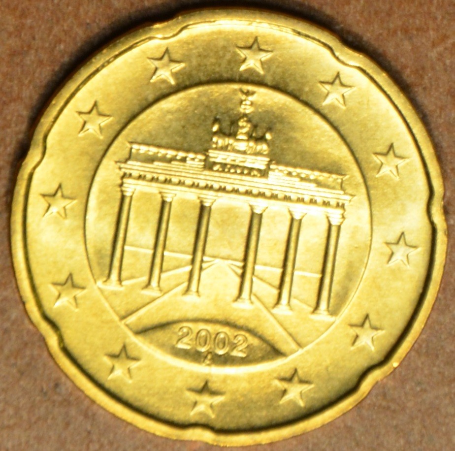 20 cent Nemecko "A" 2002 (UNC)