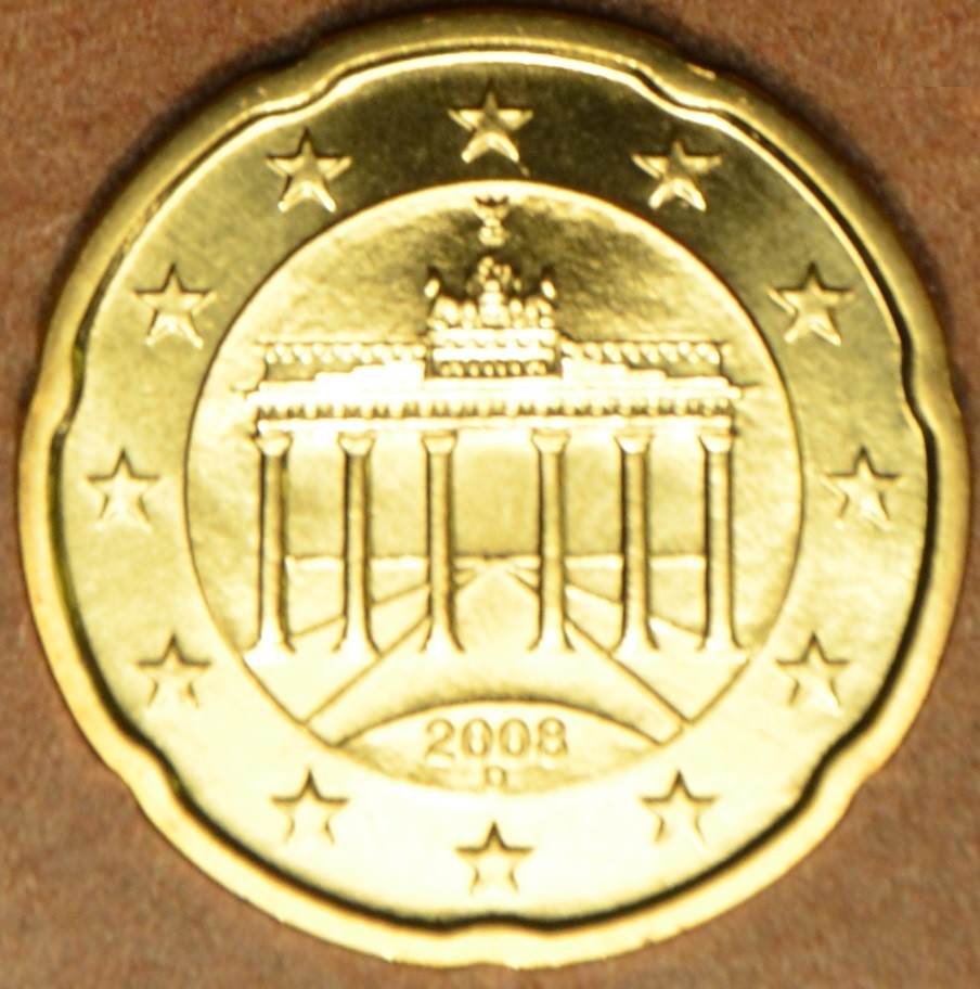 20 cent Nemecko "D" 2008 (UNC)