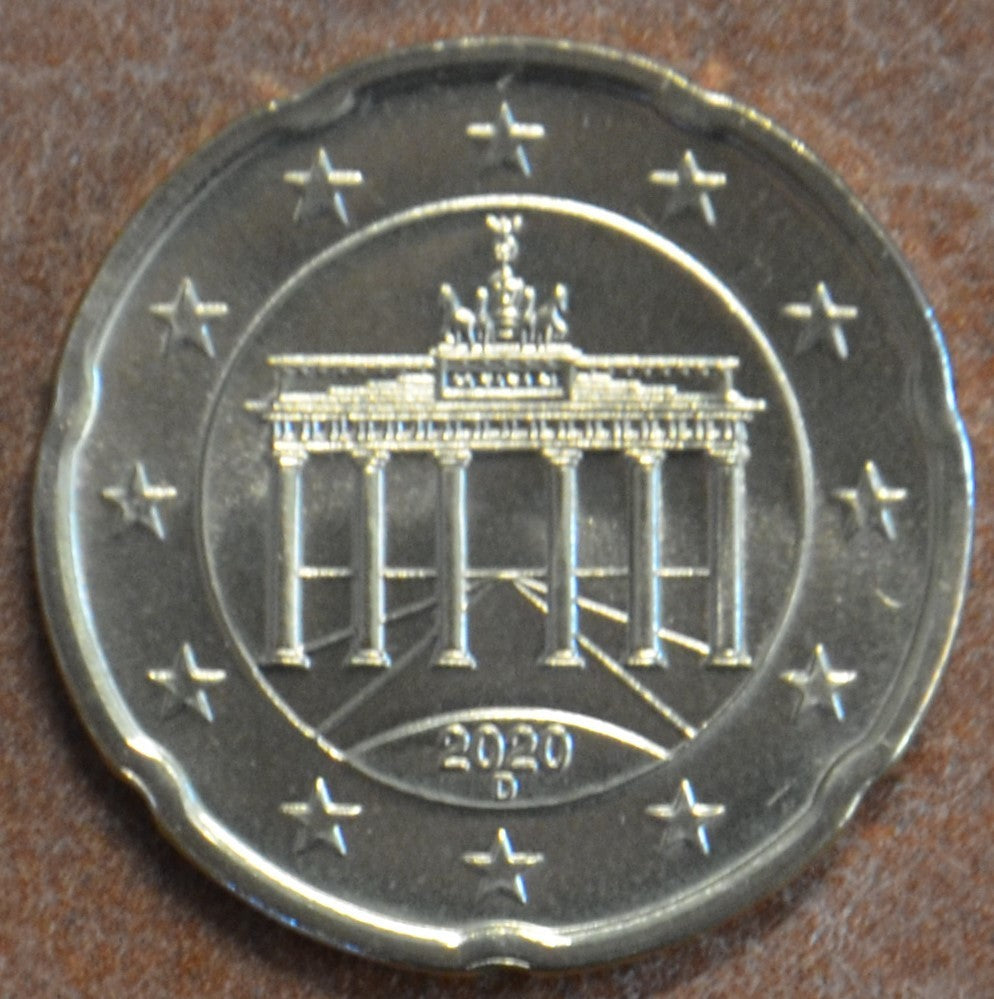 20 cent Nemecko "D" 2020 (UNC)