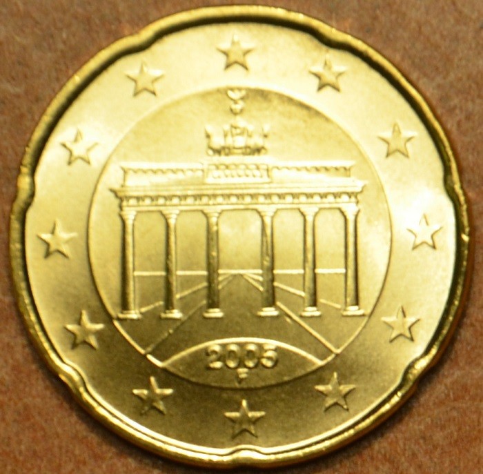 20 cent Nemecko "F" 2005 (UNC)