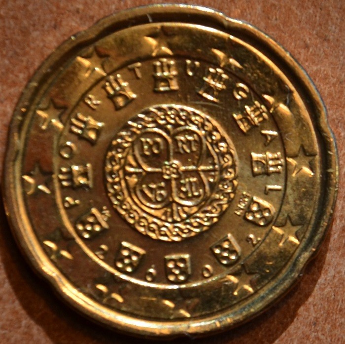 20 cent Portugalsko 2002 (UNC)