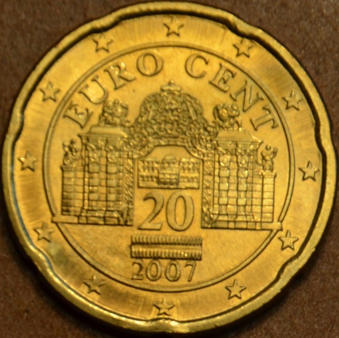 20 cent Rakúsko 2007 (UNC)