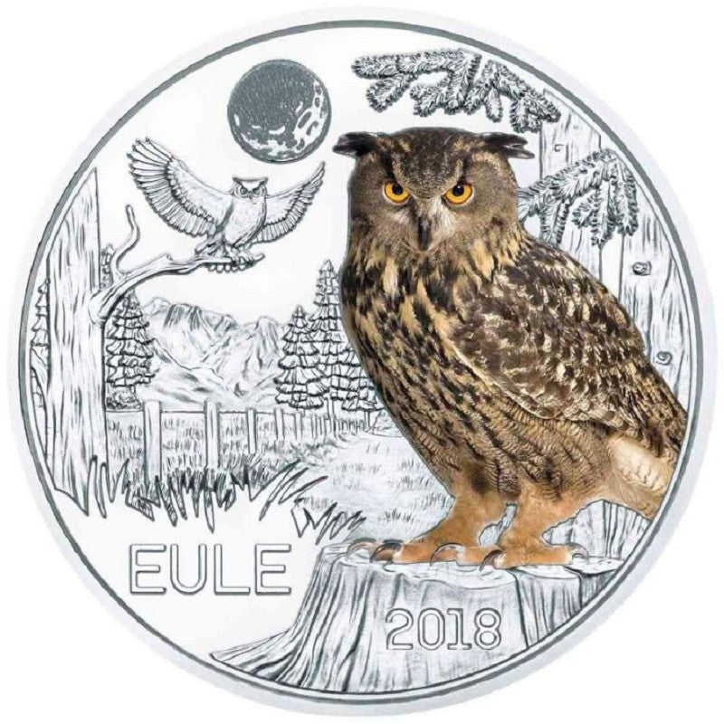 3 Euro Rakúsko 2018 - Sova (UNC)