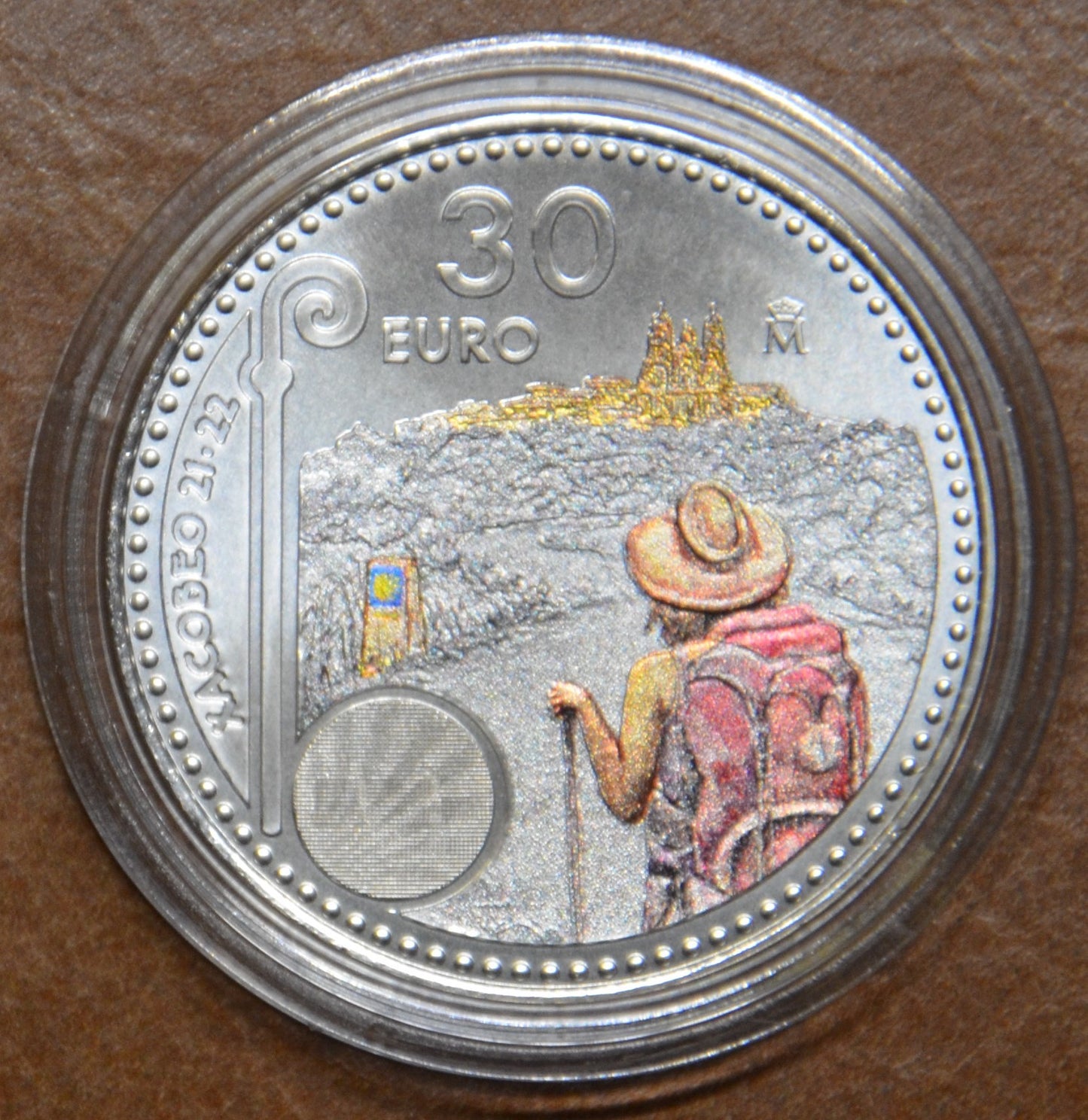 30 Euro Španielsko 2021 Xacobeo 21-22 (UNC)
