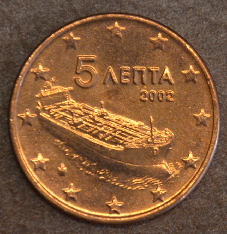 5 cent Grécko 2002 (UNC)