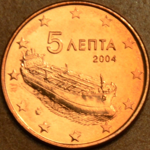 5 cent Grécko 2004 (UNC)