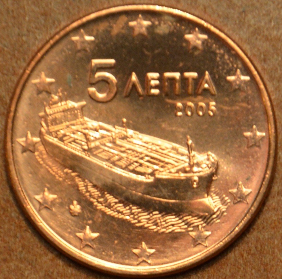 5 cent Grécko 2005 (UNC)