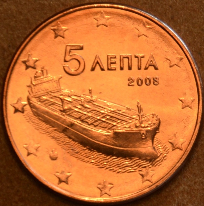 5 cent Grécko 2008 (UNC)