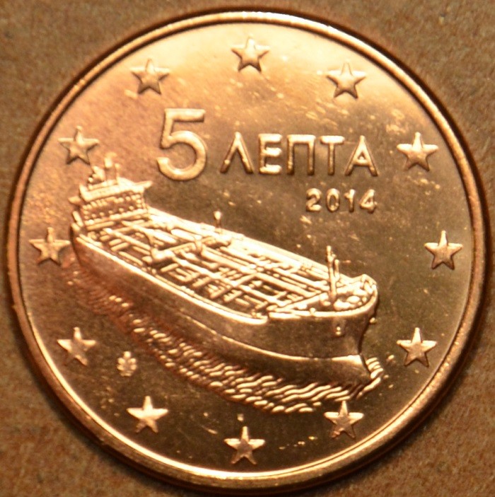 5 cent Grécko 2014 (UNC)