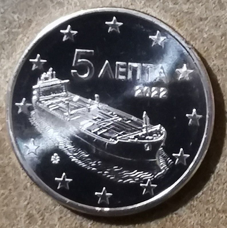 5 cent Grécko 2022 (UNC)