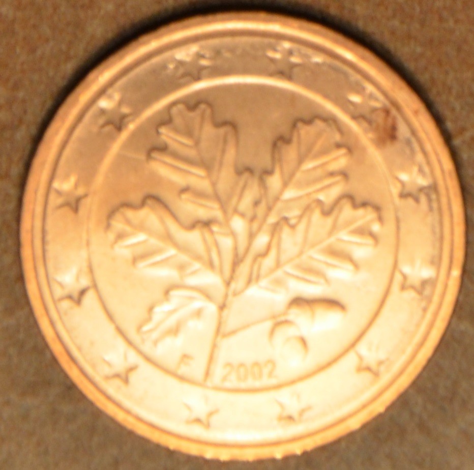 5 cent Nemecko "F" 2002 (UNC)