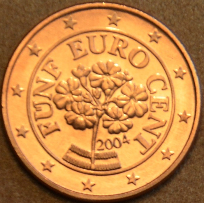 5 cent Rakúsko 2004 (UNC)