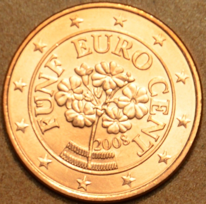 5 cent Rakúsko 2008 (UNC)