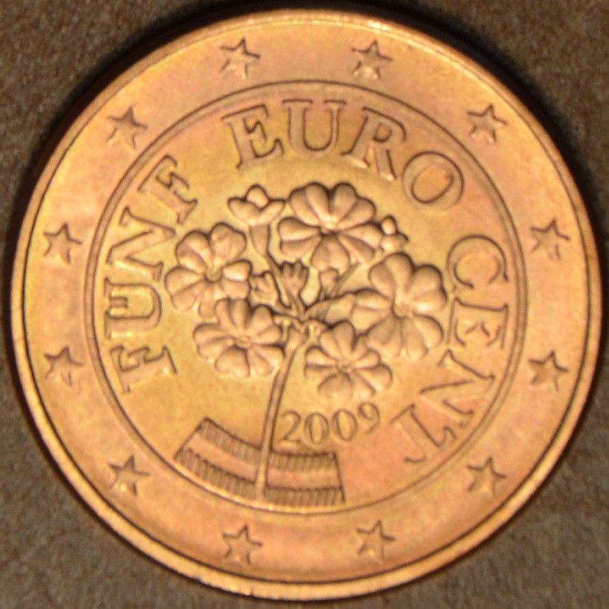 5 cent Rakúsko 2009 (UNC)