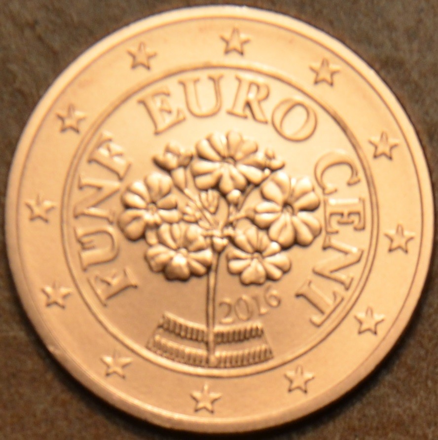 5 cent Rakúsko 2016 (UNC)
