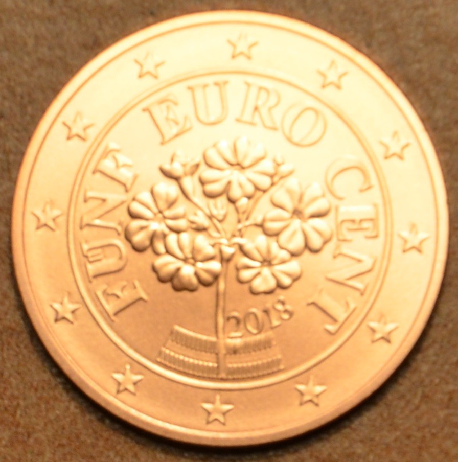 5 cent Rakúsko 2018 (UNC)
