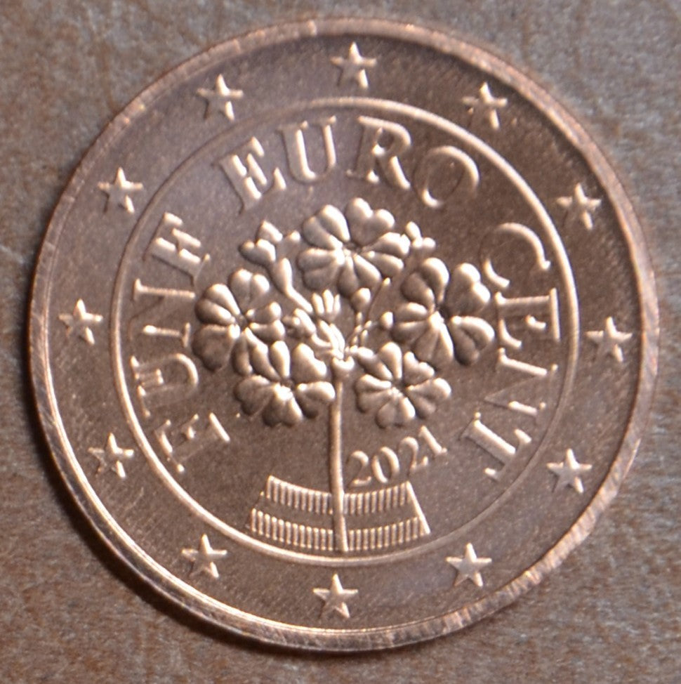 5 cent Rakúsko 2021 (UNC)