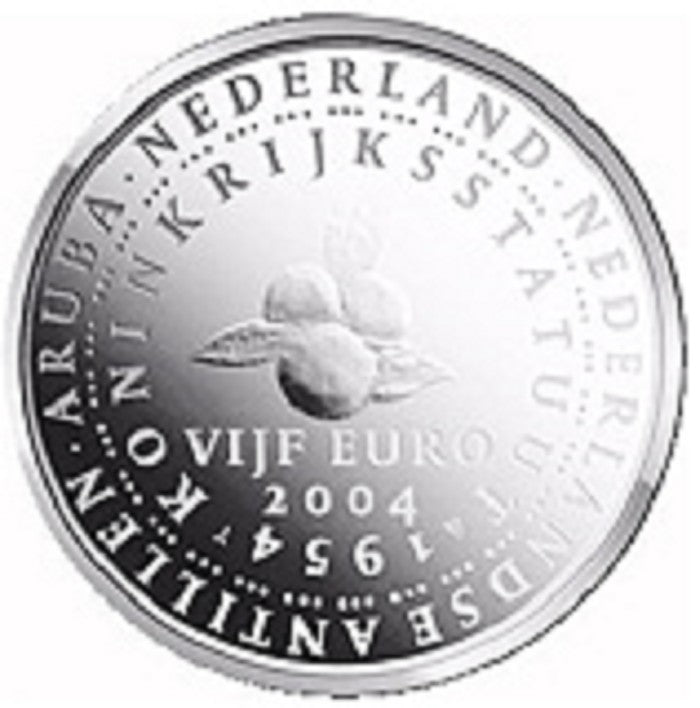 5 Euro Holandsko 2004 - 50 rokov štatútu kráľovstva (UNC)