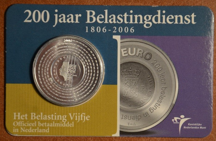 5 Euro Holandsko 2006 - 200 rokov dane (BU karta)
