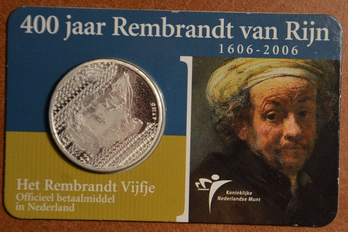 5 Euro Holandsko 2006 - Rembrandt (BU karta)