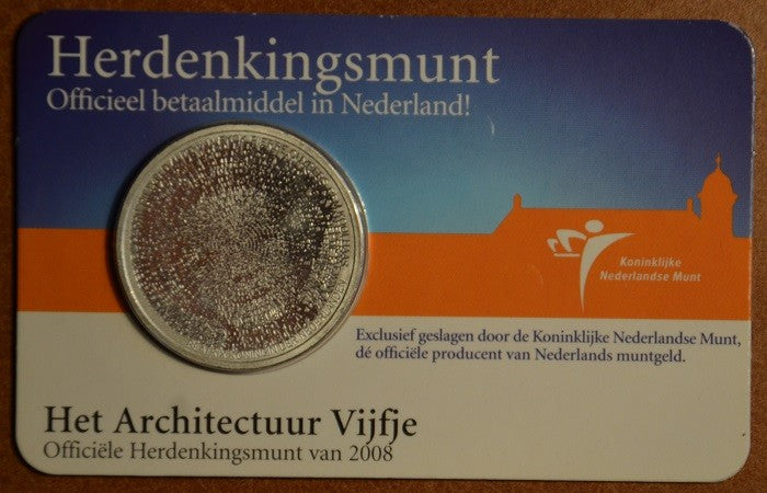 5 Euro Holandsko 2008 - Architektúra (BU karta)
