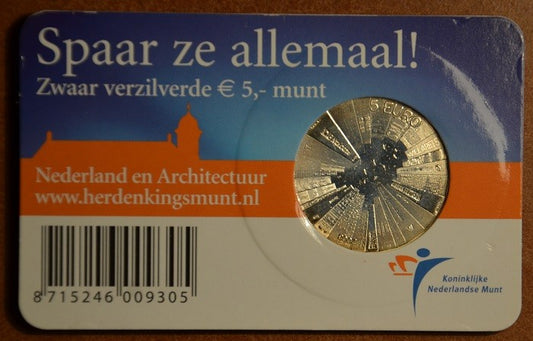 5 Euro Holandsko 2008 - Architektúra (BU karta)