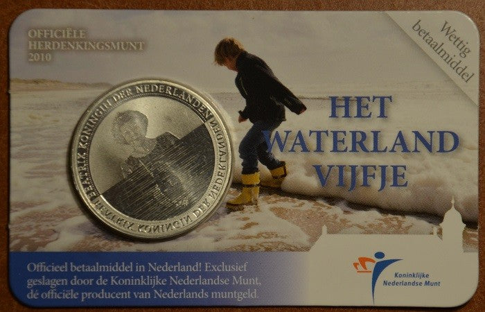 5 Euro Holandsko 2010 - Vodný svet (BU karta)