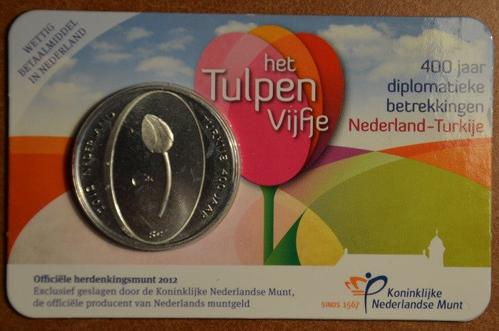 5 Euro Holandsko 2012 - Tulipán (BU karta)