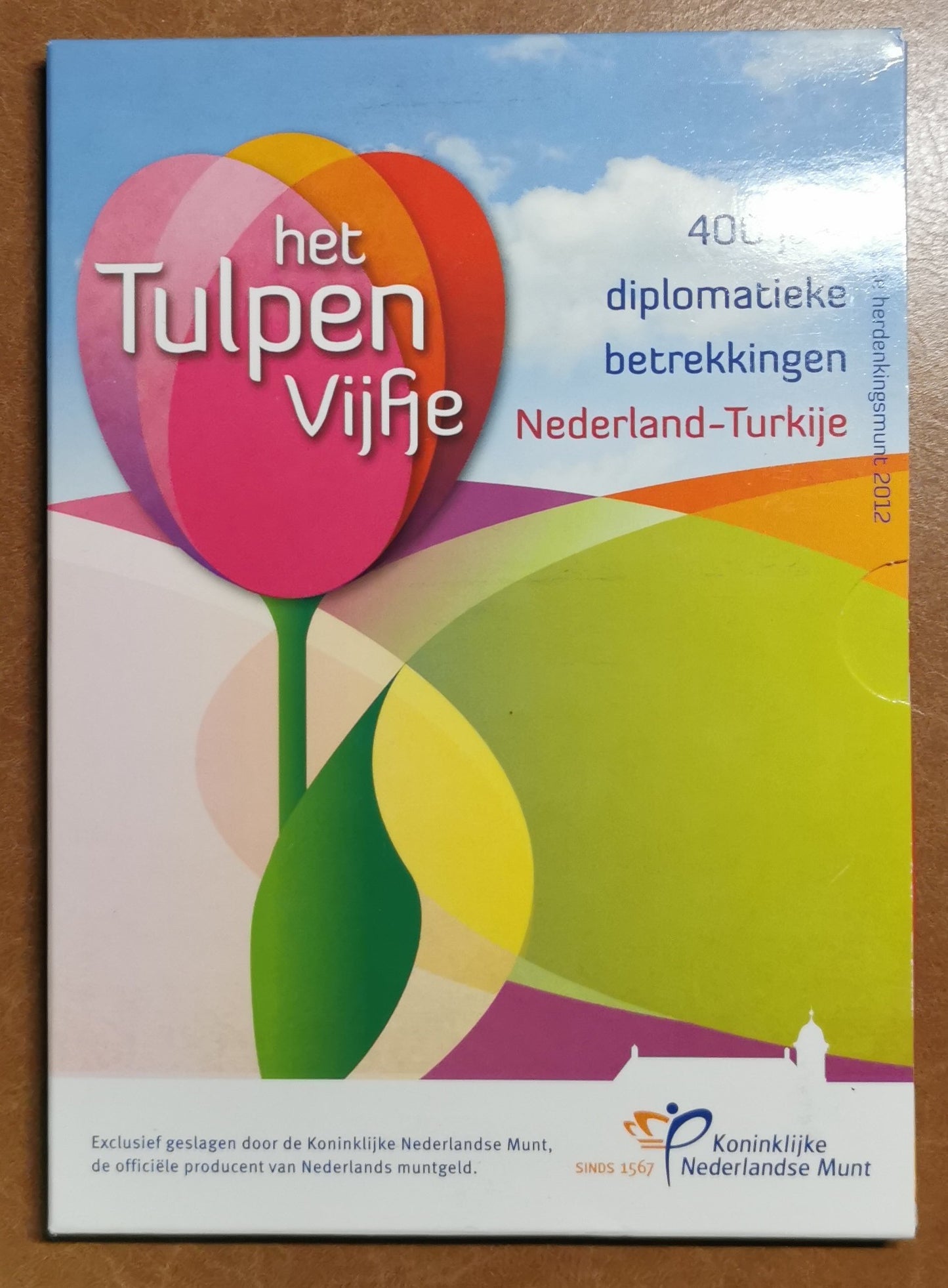 5 Euro Holandsko 2012 - Tulipán (Proof karta)