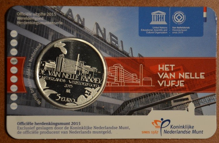 5 Euro Holandsko 2015 Nellefabriek (UNC karta)