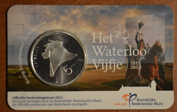 5 Euro Holandsko 2015 Waterloo (UNC karta)