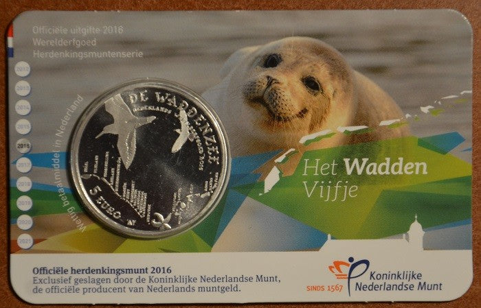 5 Euro Holandsko 2016 Wadden (UNC karta)