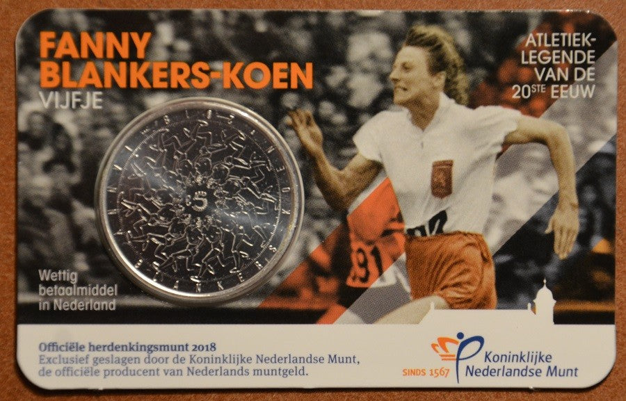 5 Euro Holandsko 2018 - Fanny Blankers Koen (UNC)