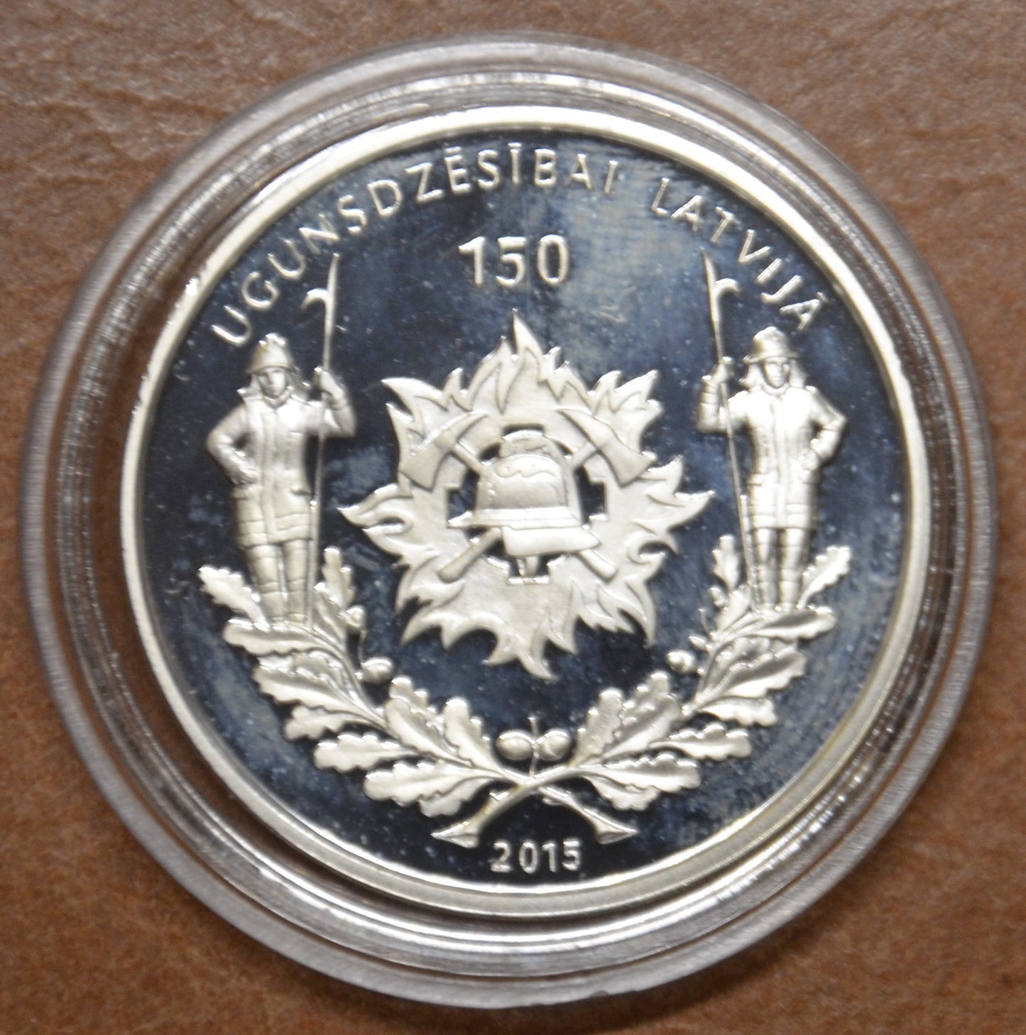 5 Euro Lotyšsko 2015 - Požiarníci (Proof)