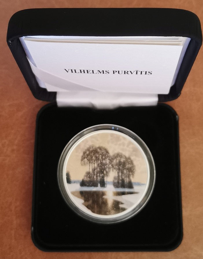 5 Euro Lotyšsko 2022 Vilhelms Purvītis (Proof)