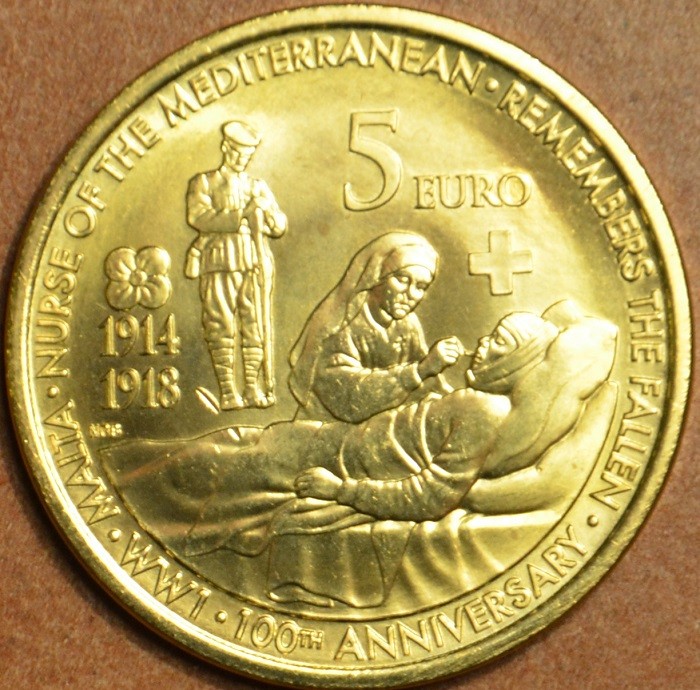 5 Euro Malta 2014 - Prvá svetová vojna (UNC)