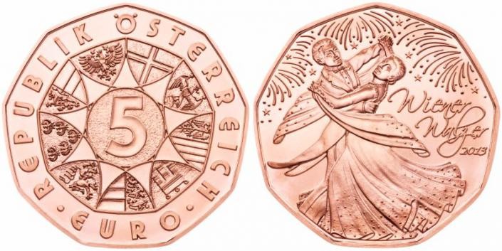 5 Euro Rakúsko 2013 Wiener Walz (UNC)