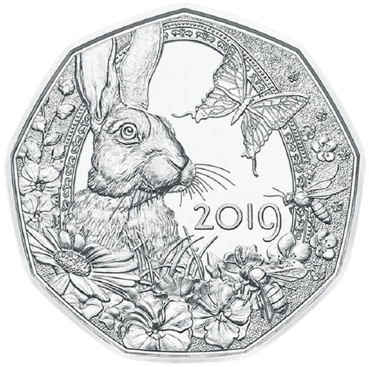 5 Euro Rakúsko 2019 Budiaca sa jar (BU)
