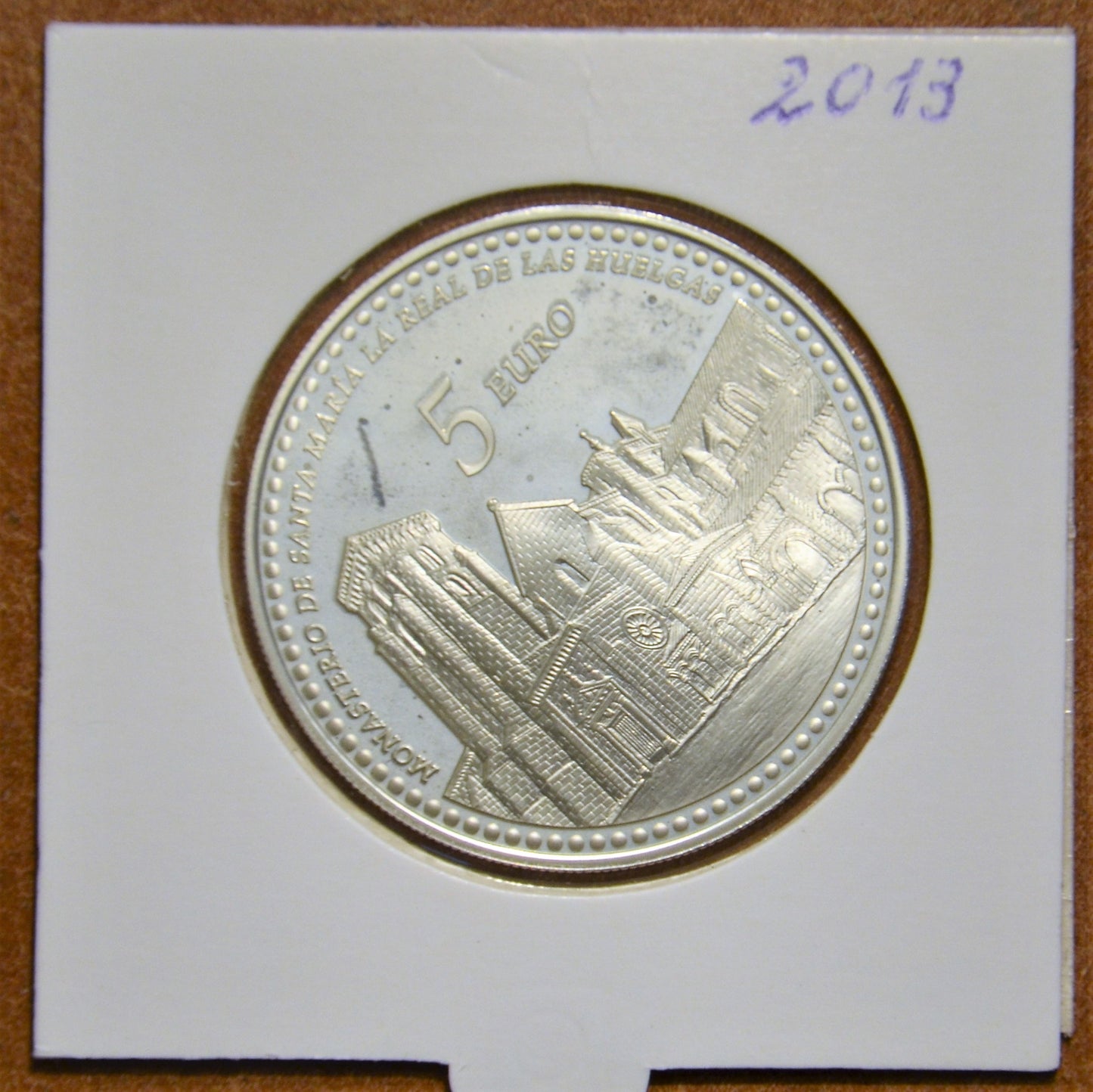 5 Euro Španielsko 2013 Monastery of Santa María la Real de Las Huelgas (Proof)