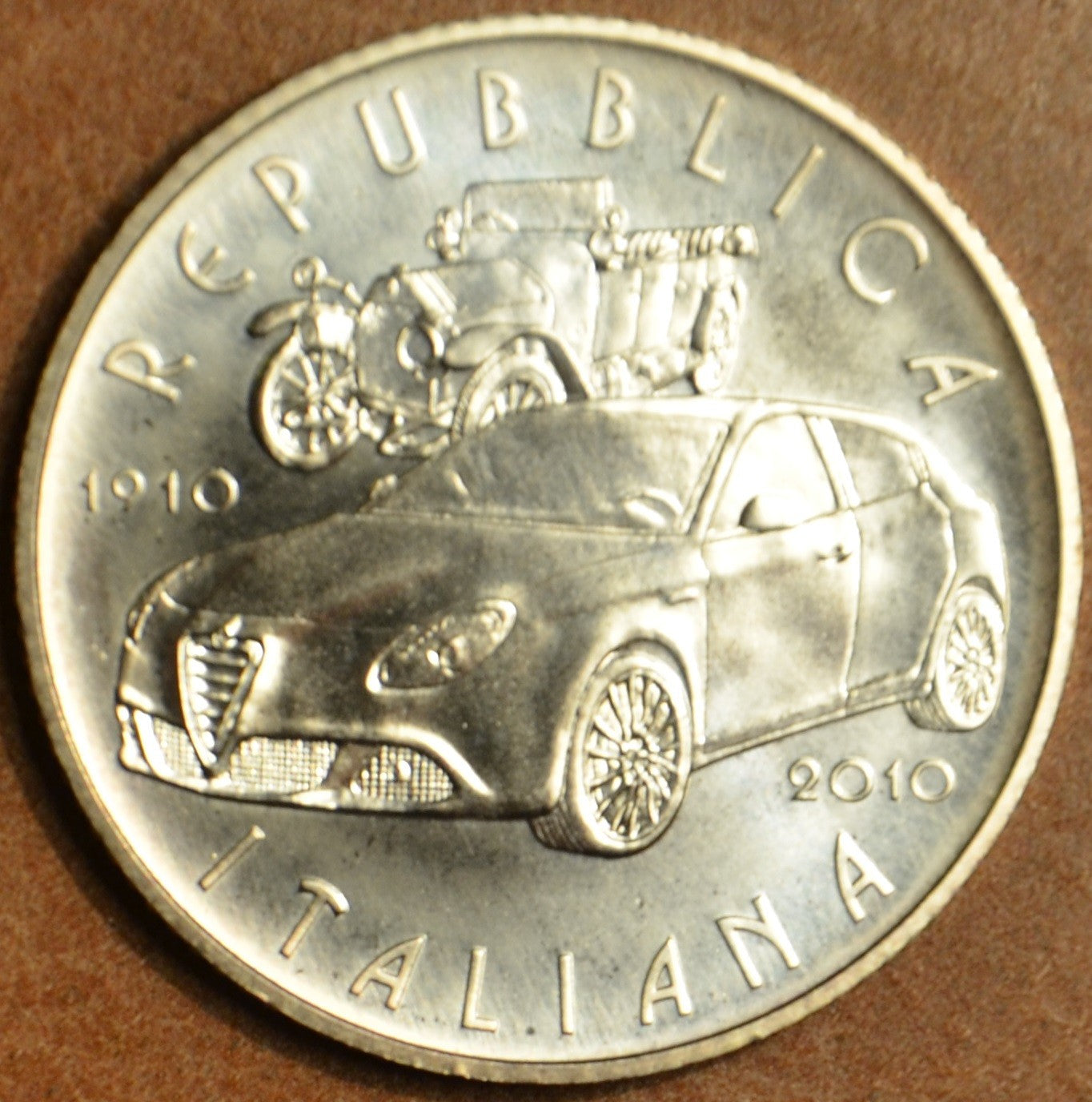 5 Euro Taliansko 2010 - 100 rokov Alfa Romeo (BU)