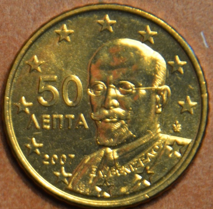 50 cent Grécko 2007 (UNC)