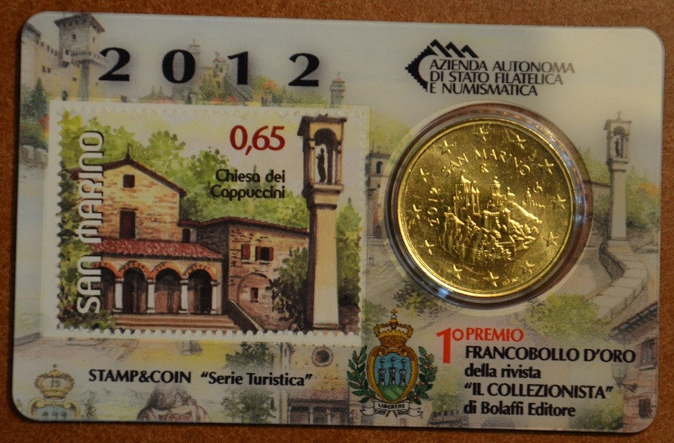 50 cent San Marino 2012 + známka VI. (BU)